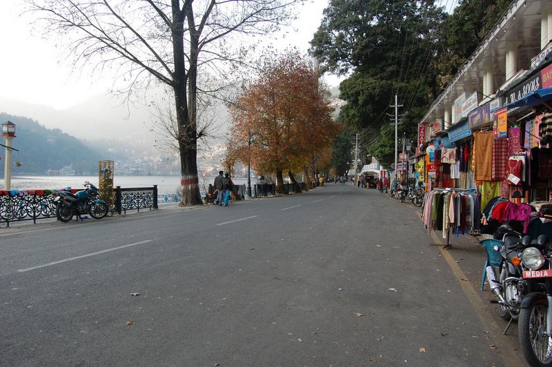 Mall road of Nainital