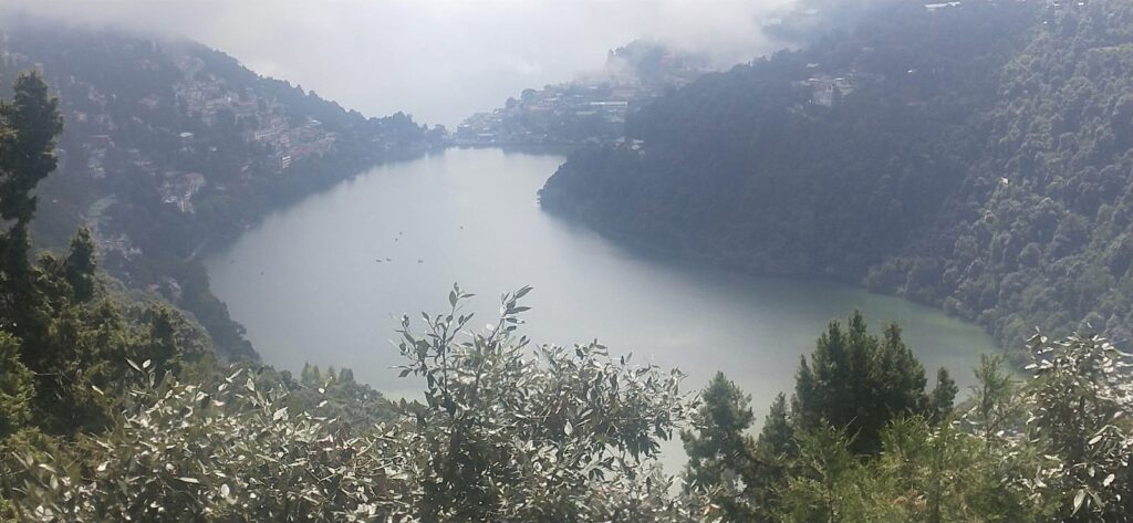 beautiful Mango shaped Naini lake of Nainital